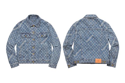 lv supreme denim shirt buy|louis vuitton supreme camo jacket.